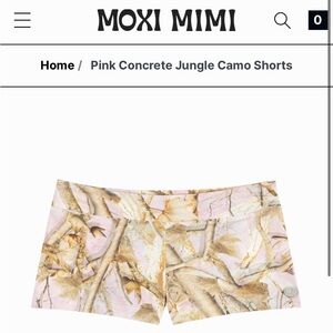 Moxi Mimi Pink Camo Shorts